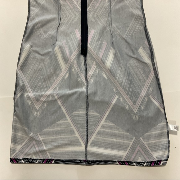 Cato Midi Dress Black White Red Diamond Design Short Sleeve Size 14 - Picture 14 of 16